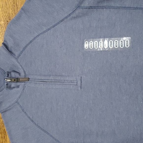 Womens Bahama Bay Club blue 1/4 zip pullover size M - Picture 2 of 4